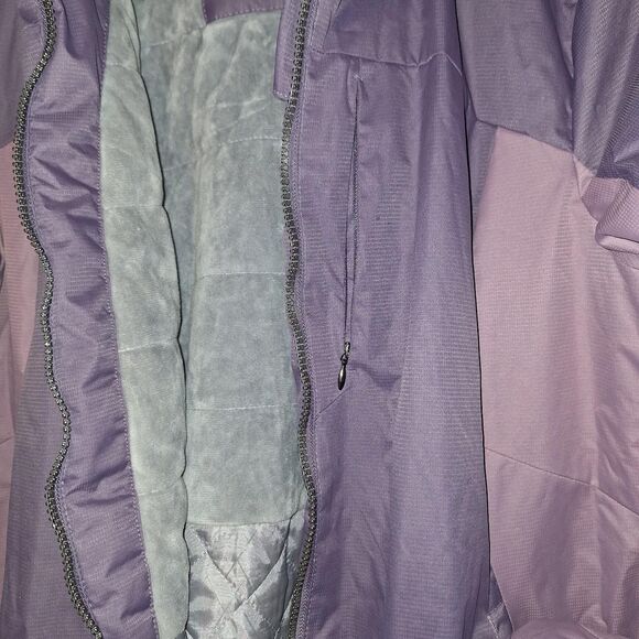 Zeroxposur Women's Grey and Purple Winter Jacket - Picture 6 of 7